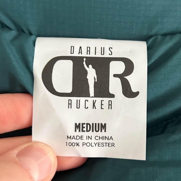 NWT Philadelphia Eagles NFL x Darius Rucker Colour Block Puffer Vest Green/Black - Picture 6 of 6